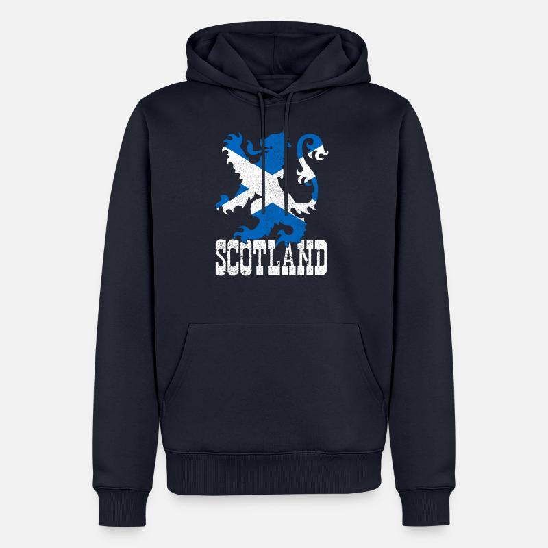 Écosse - Sweat à capuche Premium bio Homme - bleu marine