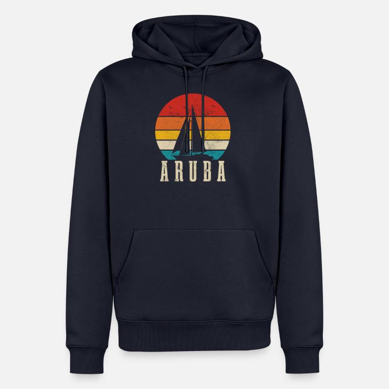 Aruba - Männer Premium Bio Hoodie - Navy