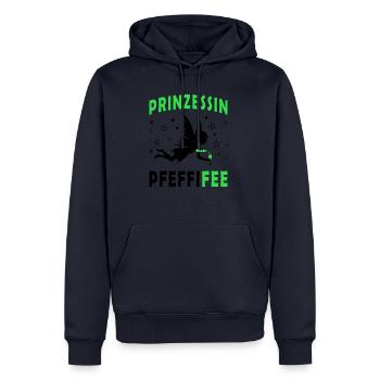 Prinzessin Pfeffifee Pfefferminz Pfefferminzlikör - Männer Premium Bio Hoodie - Navy - Vorne - Nico (187cm)