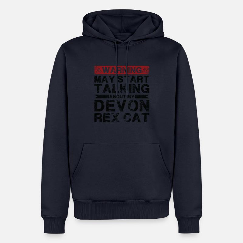 Apropos Devon Rex Cat - Männer Premium Bio Hoodie - Navy
