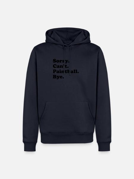 Sorry Can't Bye - Paintball - Männer Premium Bio Hoodie - Navy