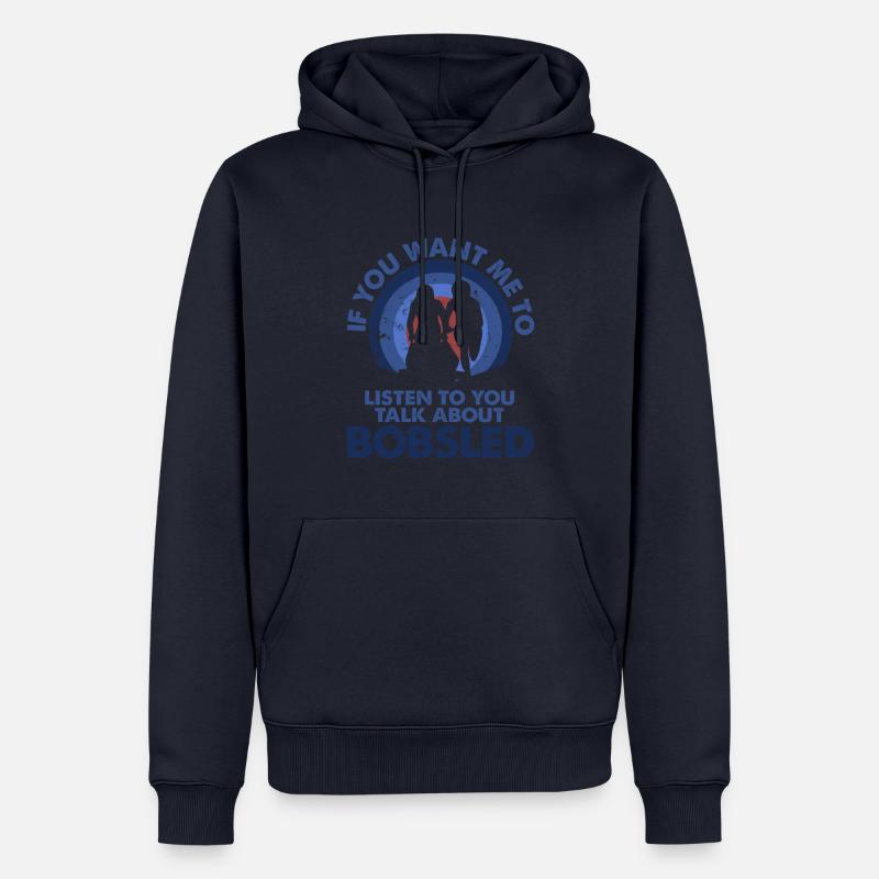 Je veux écouter Talk Bobs - Sweat à capuche Premium bio Homme - bleu marine