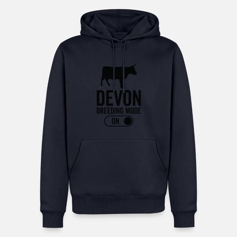 Kuhzuchtmodus Auf - Devon - Männer Premium Bio Hoodie - Navy
