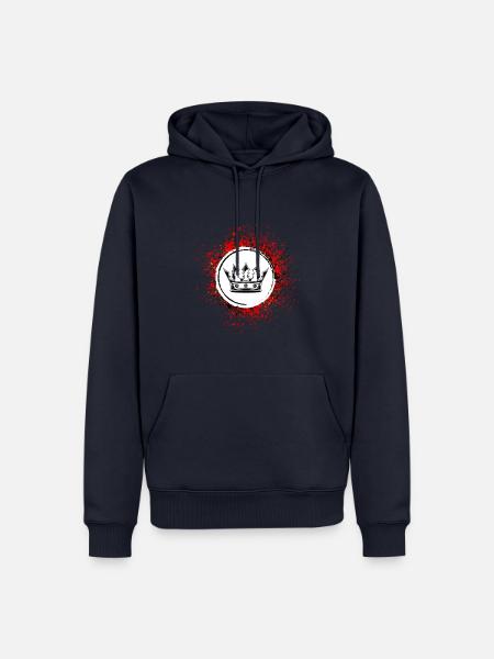 Krone Royal - Männer Premium Bio Hoodie - Navy