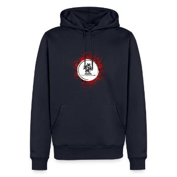 Icône de Palm Island - Sweat à capuche Premium bio Homme - bleu marine - Devant - Nico (187cm)