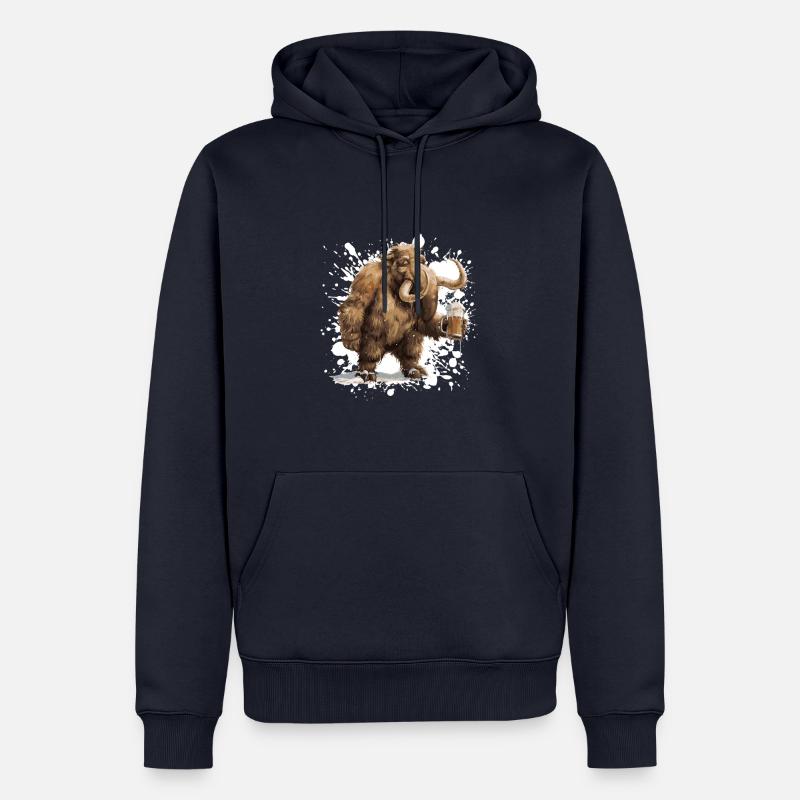 Mammut Bière Funny - Sweat à capuche Premium bio Homme - bleu marine