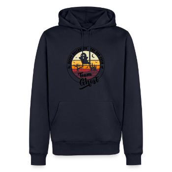 Happy Halloween Team Ghost "the boo crew" - Men’s Premium Organic Hoodie - navy - Front - Nico (187cm)