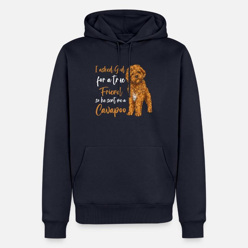 Cavapoo Cavoodle Capoodle Hund - Männer Premium Bio Hoodie - Navy