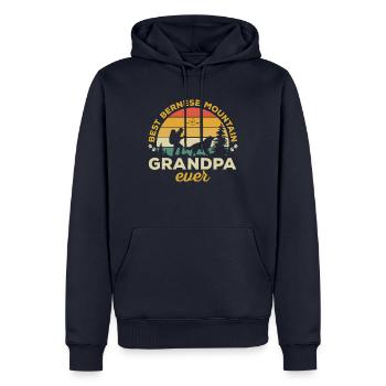 Bernese Mountain Dog - Men’s Premium Organic Hoodie - navy - Front - Nico (187cm)