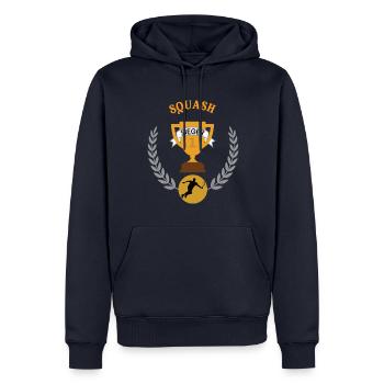 Squash Sieger Gewinner Turnier Meisterschaft - Männer Premium Bio Hoodie - Navy - Vorne - Nico (187cm)
