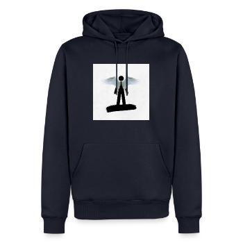 Angle 2nd Edition - Männer Premium Bio Hoodie - Navy - Vorne - Nico (187cm)