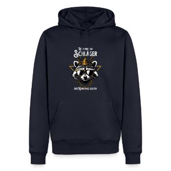 Reich mir den Schläger, der König will golf - Männer Premium Bio Hoodie - Navy - Vorne - Nico (187cm)