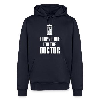 T-shirt Gift Idea Birthday Funny Doctor - Men’s Premium Organic Hoodie - navy - Front - Nico (187cm)