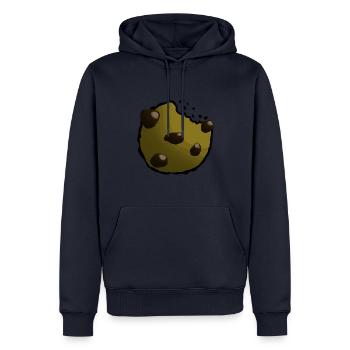 Cookie - Männer Premium Bio Hoodie - Navy - Vorne - Nico (187cm)