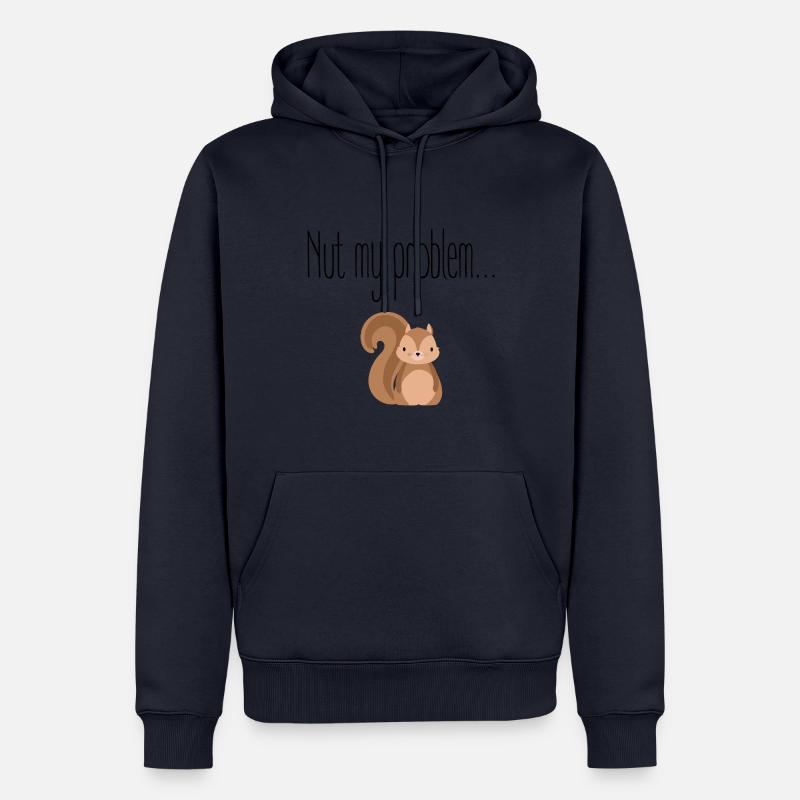 Nut my problem Nicht mein Problem - Männer Premium Bio Hoodie - Navy