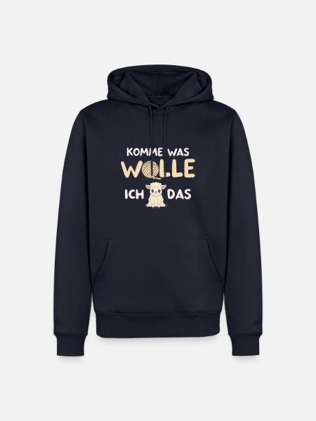 Komme waswolle, ich schaff das / Lustig Motivation - Männer Premium Bio Hoodie - Navy