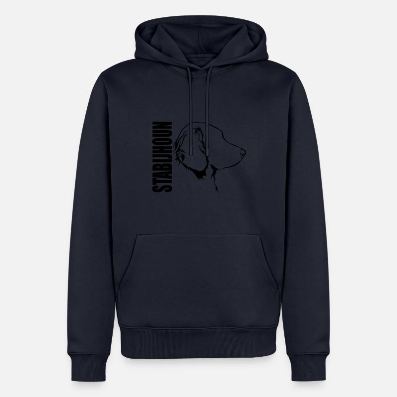 Stabijhoun Profil Hunde Hund Wilsigns - Männer Premium Bio Hoodie - Navy
