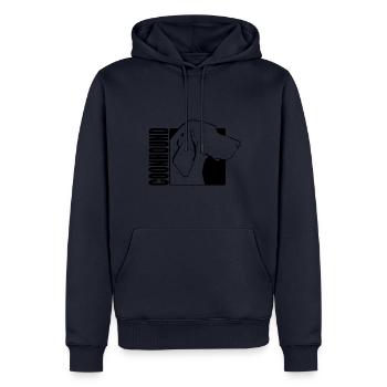 Coonhound Profile Dogs Dog Wilsigns - Men’s Premium Organic Hoodie - navy - Front - Nico (187cm)