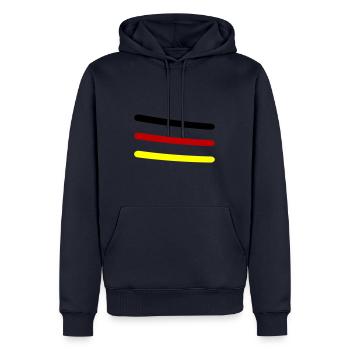 Germany Line - Men’s Premium Organic Hoodie - navy - Front - Nico (187cm)