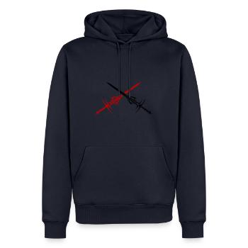 Sword Element - Men’s Premium Organic Hoodie - navy - Front - Nico (187cm)