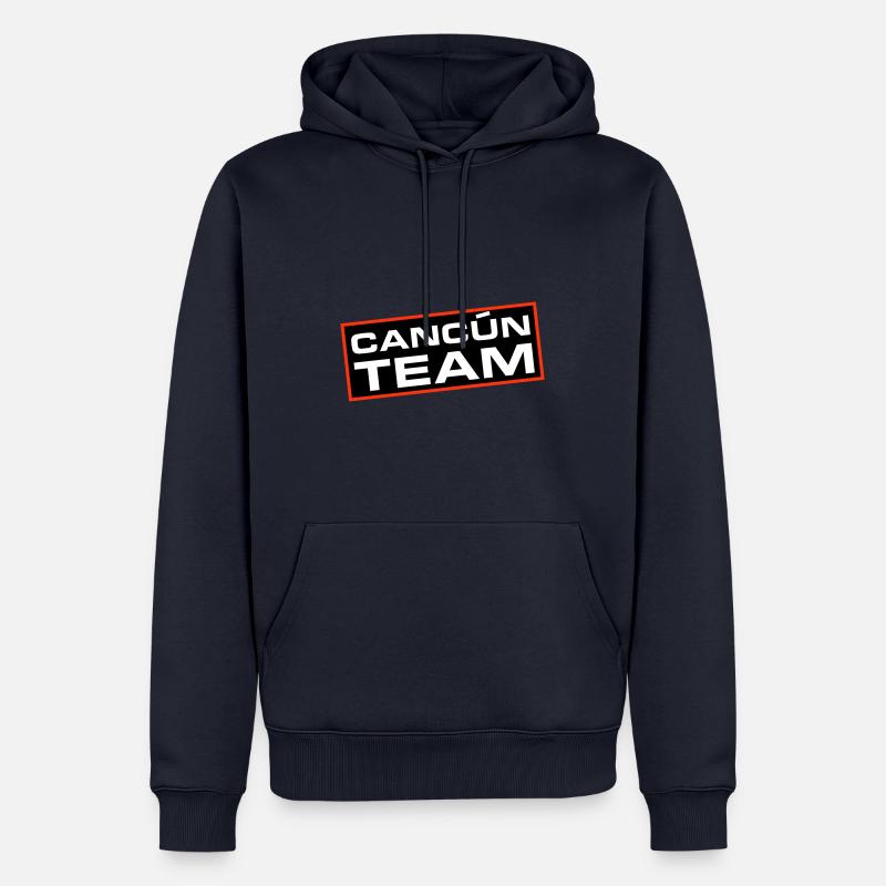 L’équipe de Cancún - Sweat à capuche Premium bio Homme - bleu marine