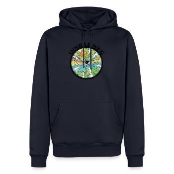 Innradweg - Männer Premium Bio Hoodie - Navy - Vorne - Nico (187cm)
