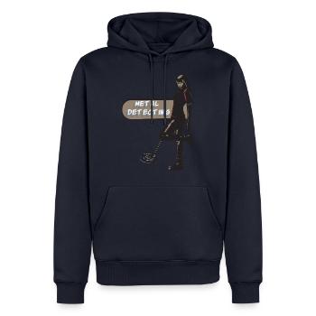 Sexy treasure hunter with metal detector - Men’s Premium Organic Hoodie - navy - Front - Nico (187cm)