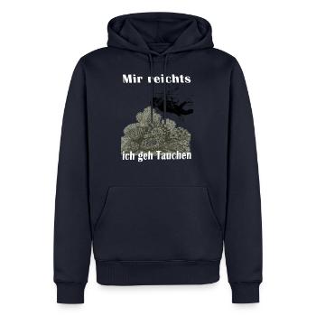 Dive ,Diver,Diving - Männer Premium Bio Hoodie - Navy - Vorne - Nico (187cm)