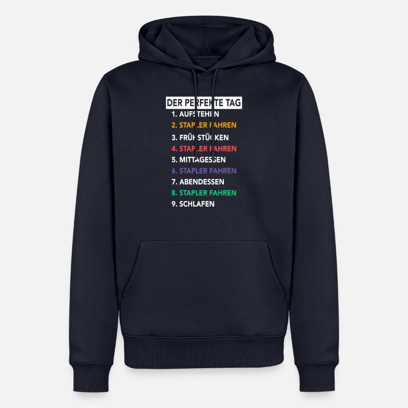 Staplerfahrer Gabelstaplerfahrer Stapler Hubwagen - Männer Premium Bio Hoodie - Navy