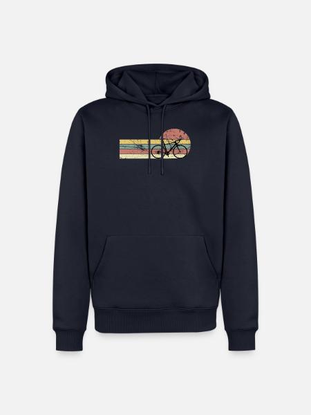 Gravelbike Gravel Rennrad Fahrrad - Männer Premium Bio Hoodie - Navy