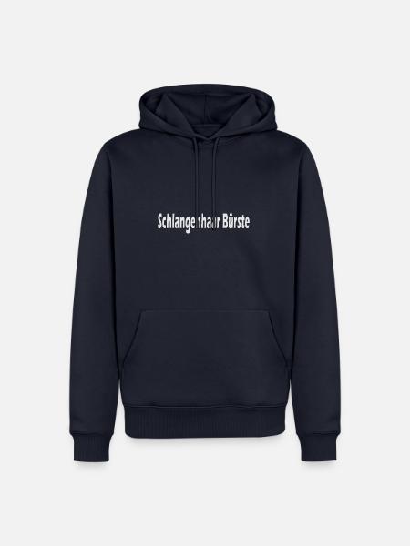 Schlangenhaar Bürste - Männer Premium Bio Hoodie - Navy