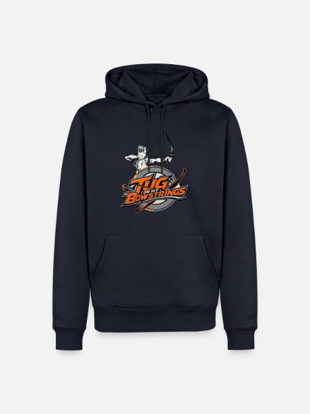 Bogenschießenspruch - Männer Premium Bio Hoodie - Navy