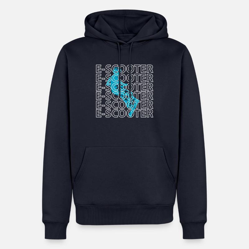 E-Scooter E-Roller Scooter - Sweat à capuche Premium bio Homme - bleu marine