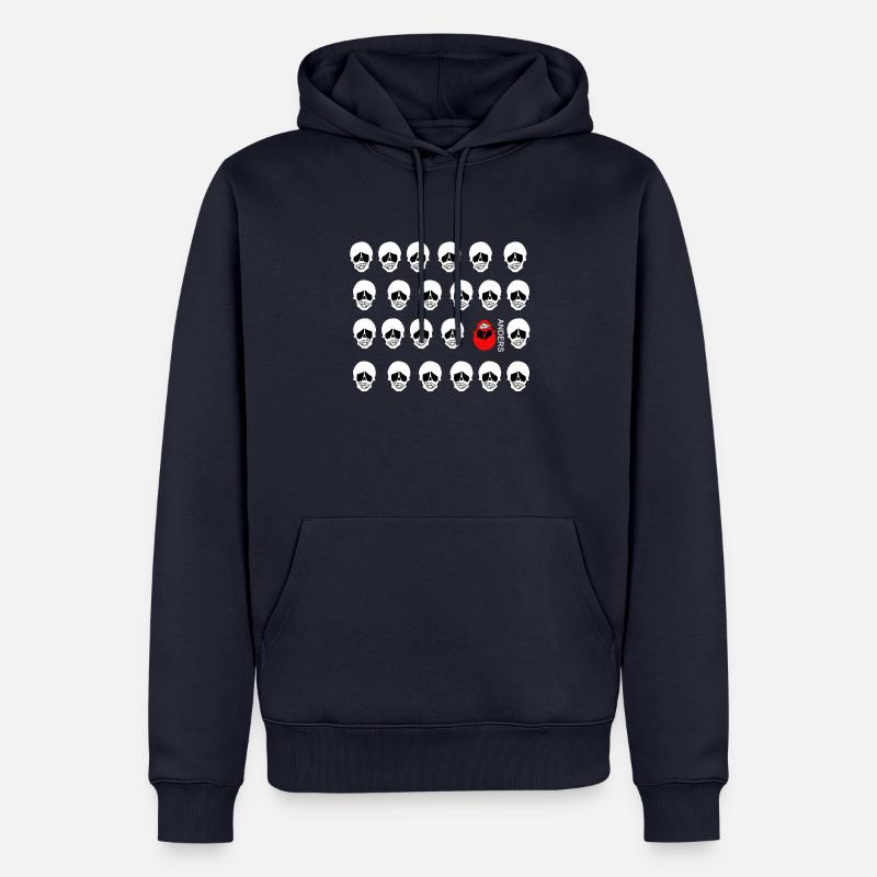 Ich bin Anders - Männer Premium Bio Hoodie - Navy