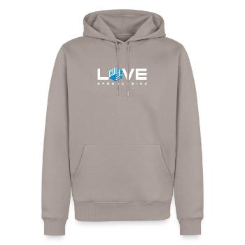 Speedcubing Love. Cubing-Cube-Cuber-Speedcubing - Men’s Premium Organic Hoodie - taupe - Front - Nico (187cm)