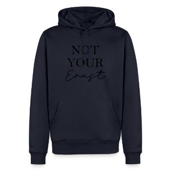Not Your Ernst - Männer Premium Bio Hoodie - Navy - Vorne - Nico (187cm)