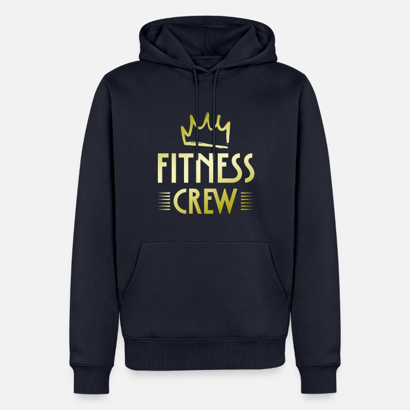 Équipe de conditionnement physique - Sweat à capuche Premium bio Homme - bleu marine