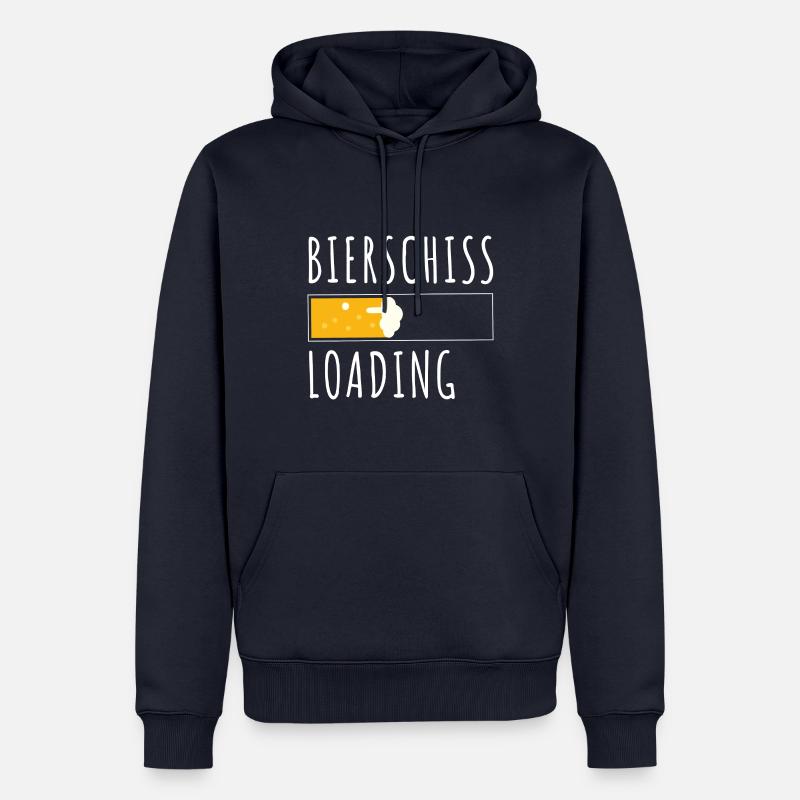 Bierschiss loading - Männer Premium Bio Hoodie - Navy