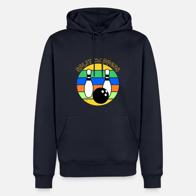 Split happens - Männer Premium Bio Hoodie - Navy