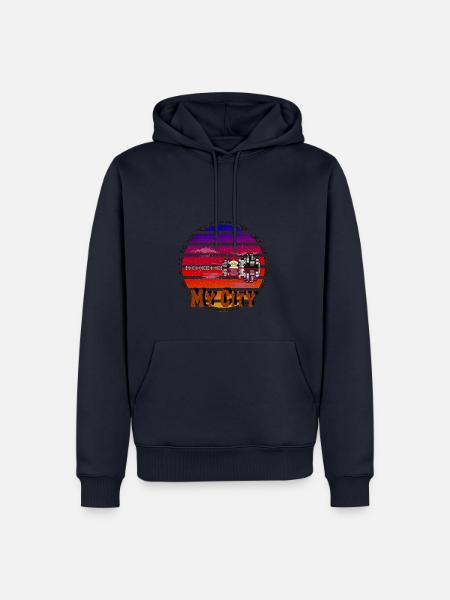 My City - Männer Premium Bio Hoodie - Navy
