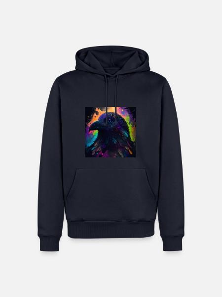 Psycho Crow - Männer Premium Bio Hoodie - Navy