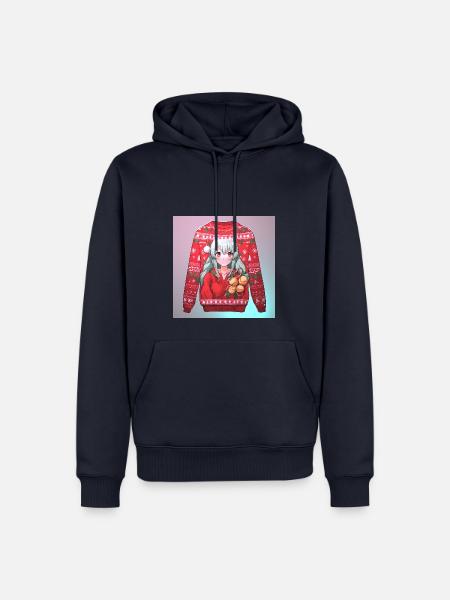 ugly Christmas sweater - Männer Premium Bio Hoodie - Navy