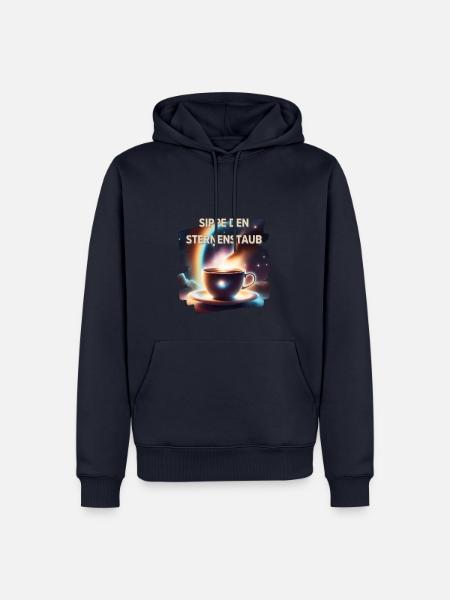 Sippe den Sternenstaub - Männer Premium Bio Hoodie - Navy