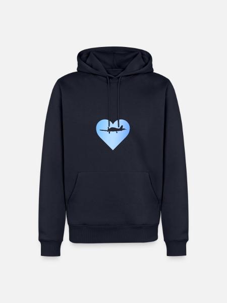 Aerospace Flieger Flieger - Männer Premium Bio Hoodie - Navy