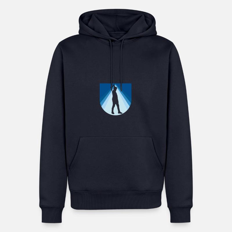 Axe Throwing Axtwerfen - Männer Premium Bio Hoodie - Navy