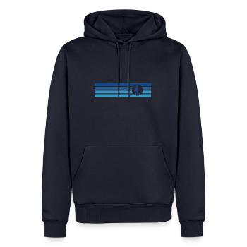 Futsal Futsalspielerin Ballsport - Männer Premium Bio Hoodie - Navy - Vorne - Nico (187cm)