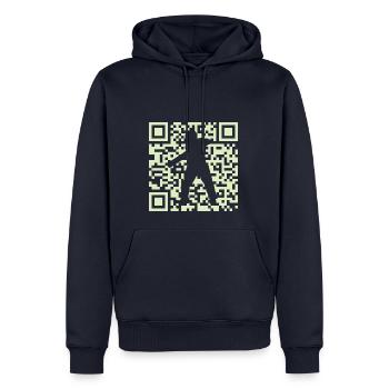 Cricket Pitcher Cricketmannschaft - Männer Premium Bio Hoodie - Navy - Vorne - Nico (187cm)
