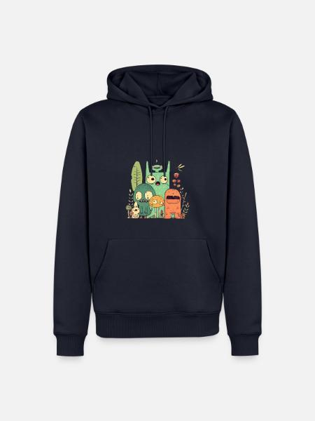 Achtung: Stechmücke im Anflug - Männer Premium Bio Hoodie - Navy