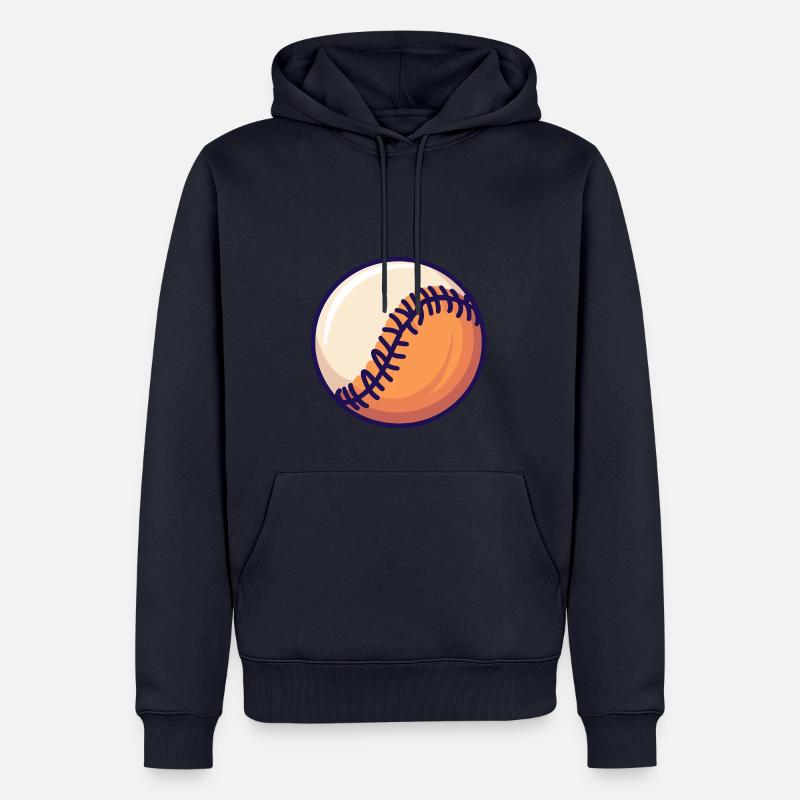 Baseball Joueurs de baseball - Sweat à capuche Premium bio Homme - bleu marine