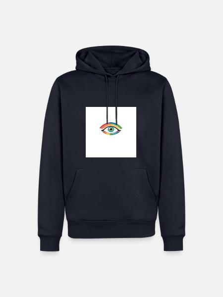 Bunte Auge - Männer Premium Bio Hoodie - Navy